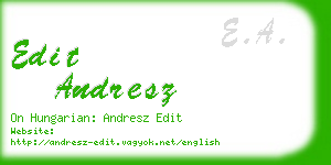 edit andresz business card